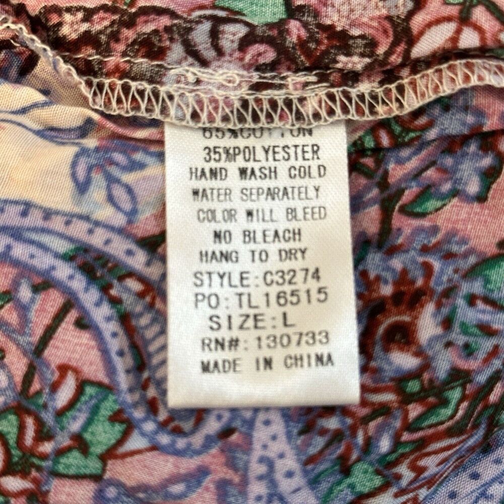 Floral Patchwork Boho Top - Picture 11 of 14